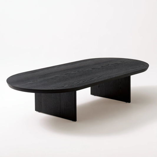 Tavolino da salotto in legno, colore nero