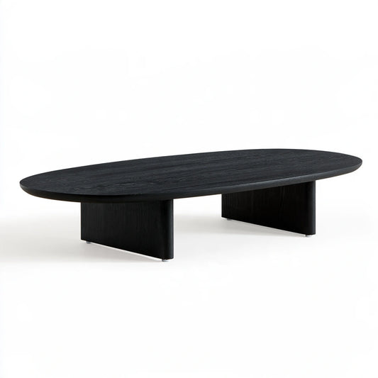 Tavolino da salotto in legno, colore nero